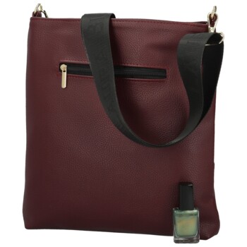 Dámska crossbody kabelka vínová - Laura Biaggi Latoya