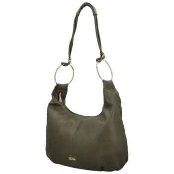 Dámska kabelka na rameno tmavo zelená - Coveri Timea