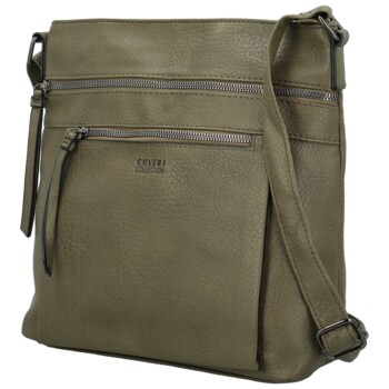 Dámska crossbody kabelka tmavo zelená - Coveri Daleina new