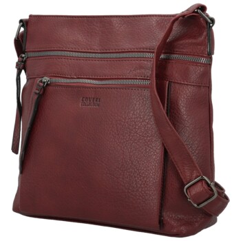 Dámska crossbody kabelka vínová - Coveri Daleina new