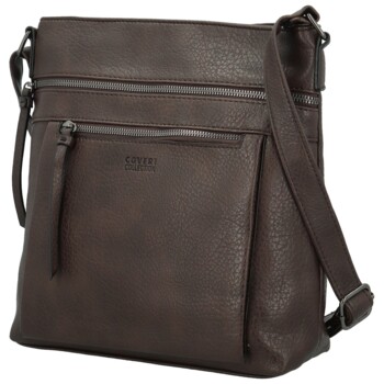 Dámska crossbody kabelka coffee - Coveri Daleina new