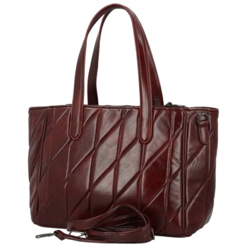 Dámska kabelka na rameno vínová - Coveri Ounissa