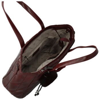 Dámska kabelka na rameno vínová - Coveri Ounissa