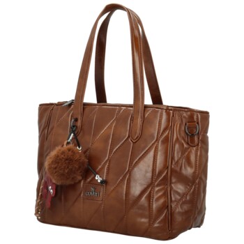 Dámska kabelka na rameno hnedá - Coveri Ounissa