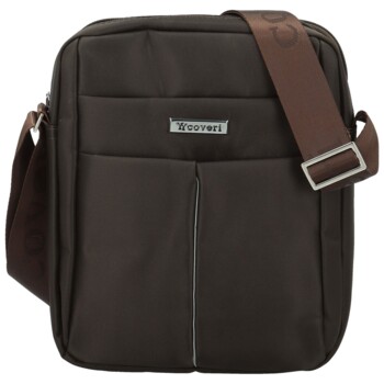 Pánska crossbody taška tmavo hnedá - Coveri Leyre