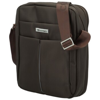 Pánska crossbody taška tmavo hnedá - Coveri Leyre