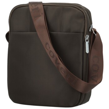 Pánska crossbody taška tmavo hnedá - Coveri Leyre