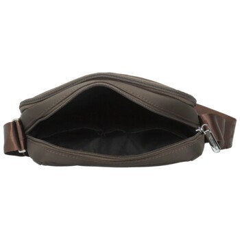 Pánska crossbody taška tmavo hnedá - Coveri Leyre