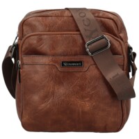 Pánska crossbody taška hnedá - Coveri Kaan
