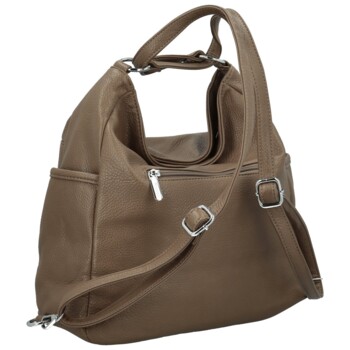 Dámsky kabelko/batoh tmavo béžový - Coveri Jeton