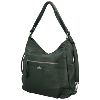 Dámsky kabelko/batoh tmavo zelený - Coveri Jeton