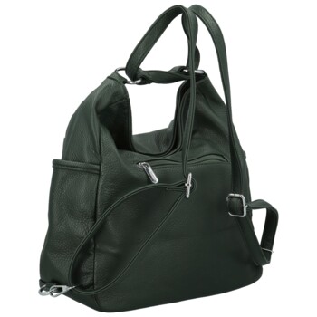 Dámsky kabelko/batoh tmavo zelený - Coveri Jeton