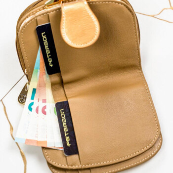 Dámska kožená peňaženka zlatá - Peterson Gracie