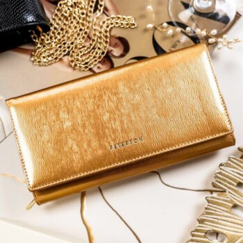 Dámska kožená peňaženka zlatá - Peterson Brita