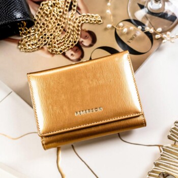 Dámska kožená peňaženka zlatá - Peterson Gvenda