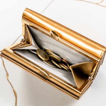 Dámska kožená peňaženka zlatá - Peterson Gvenda