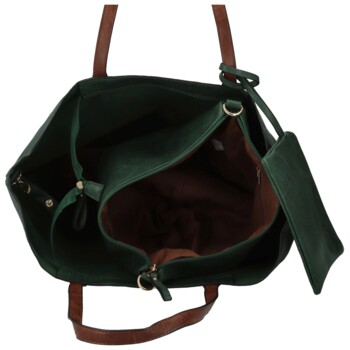 Dámsky set kabeliek tmavo zelený - Paolo bags Yema