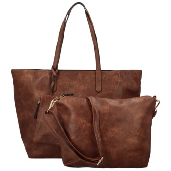 Dámsky set kabeliek tmavo hnedý - Paolo bags Yema