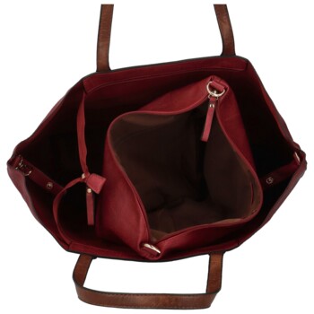 Dámsky set kabeliek vínový - Paolo bags Yema