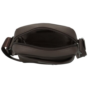 Pánska crossbody taška coffee - Coveri Santino