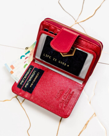 Dámska kožená peňaženka červená - Peterson Altaya