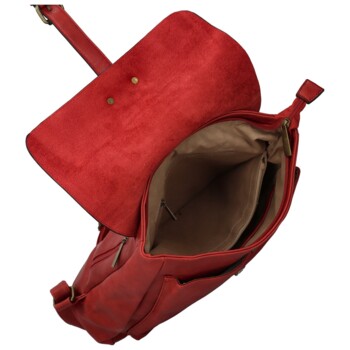 Dámsky batoh červený - Paolo bags Vanetia