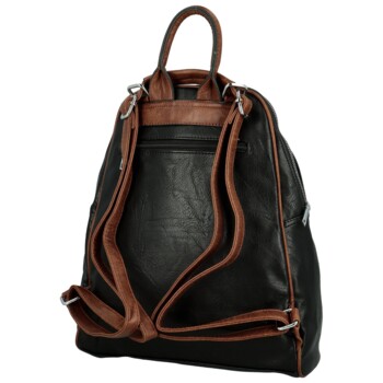 Dámsky kabelko/batôžtek čierno/hnedý - Paolo bags Matti