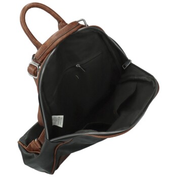 Dámsky kabelko/batôžtek čierno/hnedý - Paolo bags Matti
