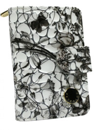 Dámska kožená peňaženka čierno/biela - Peterson Elizara