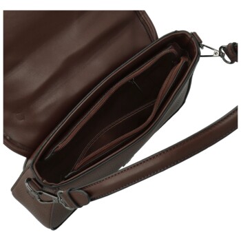 Dámska crossbody kabelka coffee - Maria C Torry