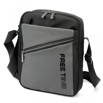 Pánska crossbody taška šedá - Pierre Cardin Naim