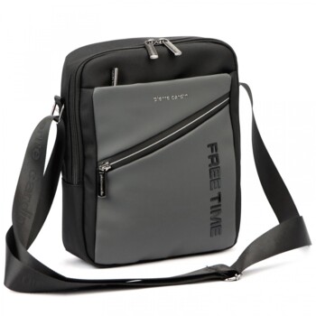 Pánska crossbody taška šedá - Pierre Cardin Naim