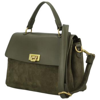Dámska kabelka do ruky tmavo zelená - Paolo bags Tess