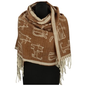 Dámsky šál hnedý - Firenze Casey