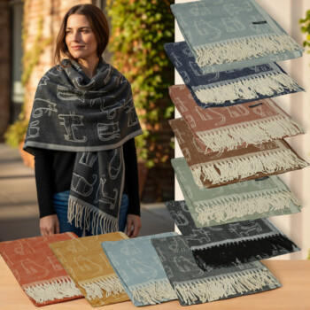 Dámsky šál svetlomodrá - Firenze Casey