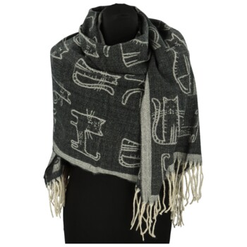 Dámsky šál čierno/béžový - Firenze Casey