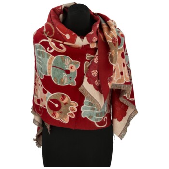Dámsky šál červený - Firenze Gitel