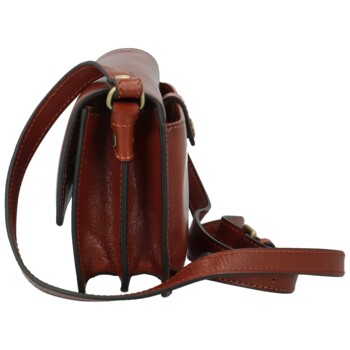 Dámska kožená crossbody kabelka hnedá - Katana Saire