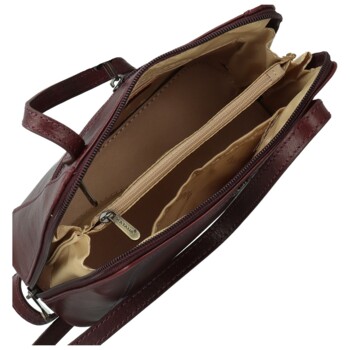 Dámska kožená crossbody kabelka hnedá - Katana Elenka