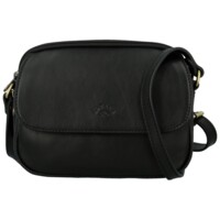 Dámska kožená crossbody kabelka čierna - Katana Shirin