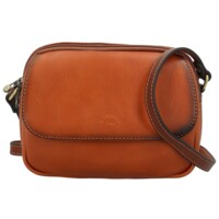 Dámska kožená crossbody kabelka koňaková - Katana Shirin