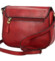 Dámska kožená crossbody kabelka vínová - Katana Pure