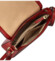Dámska kožená crossbody kabelka vínová - Katana Pure