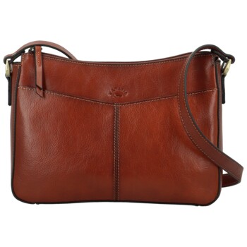 Dámska kožená crossbody kabelka hnedá - Katana Ristta