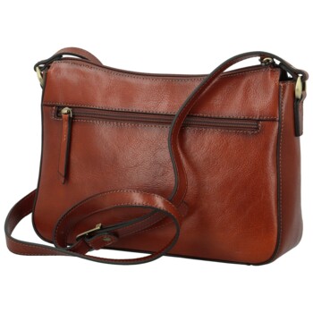 Dámska kožená crossbody kabelka hnedá - Katana Ristta