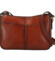 Dámska kožená crossbody kabelka hnedá - Katana Denali