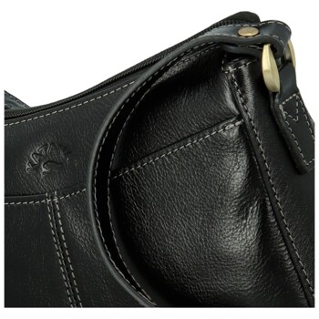 Dámska kožená crossbody kabelka čierna - Katana Denali