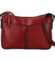 Dámska kožená crossbody kabelka vínová - Katana Denali