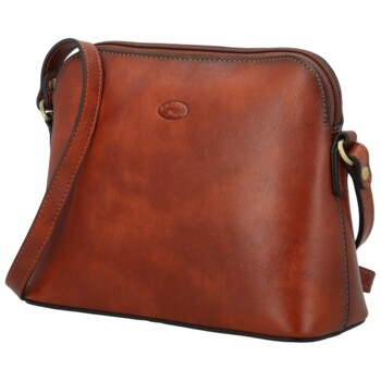 Dámska kožená crossbody/taška hnedá - Katana Akíra