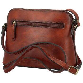 Dámska kožená crossbody/taška hnedá - Katana Akíra